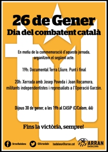 [26 de Gener] Dia del Combatent català 2014